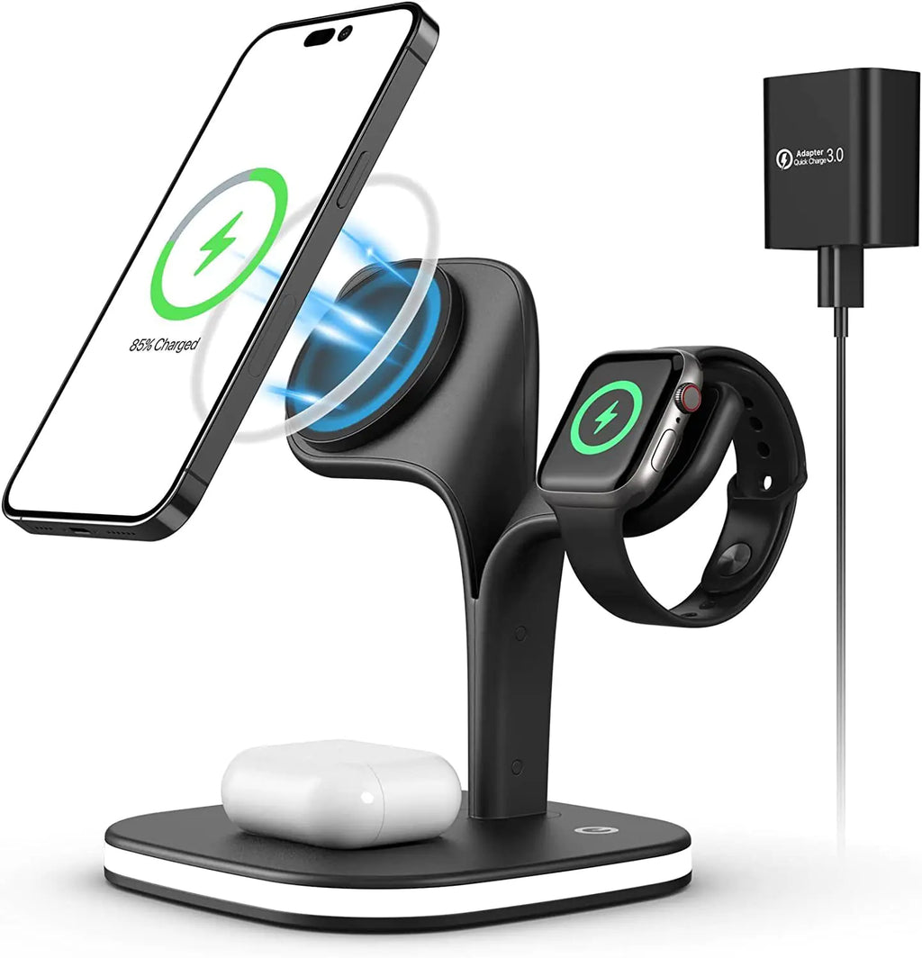 Magnetic 3-in-1 Wireless Charger