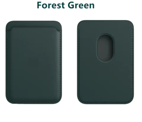 Magnetic Leather Card Holder Holder