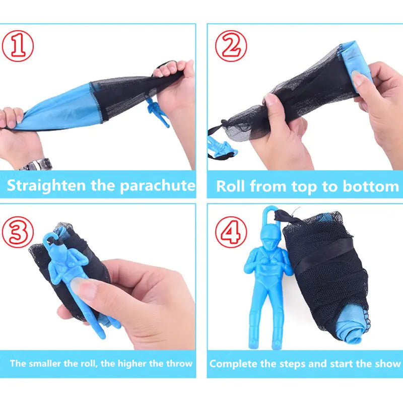 Children's Hand Throwing Parachute Toy for Outdoor Fun