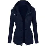 Solid Color Lapel Biker Jacket for Women