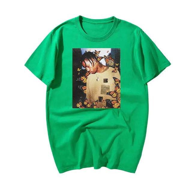 Custom Printed Short Sleeve Round Neck T-Shirt