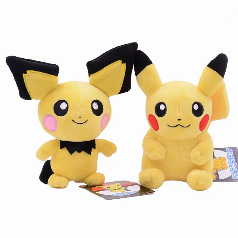 Plush Pikachu Toy with Black Ears - Pocket Monster
