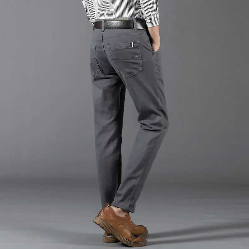 Men's Loose Straight Stretch Pants for Business Activities