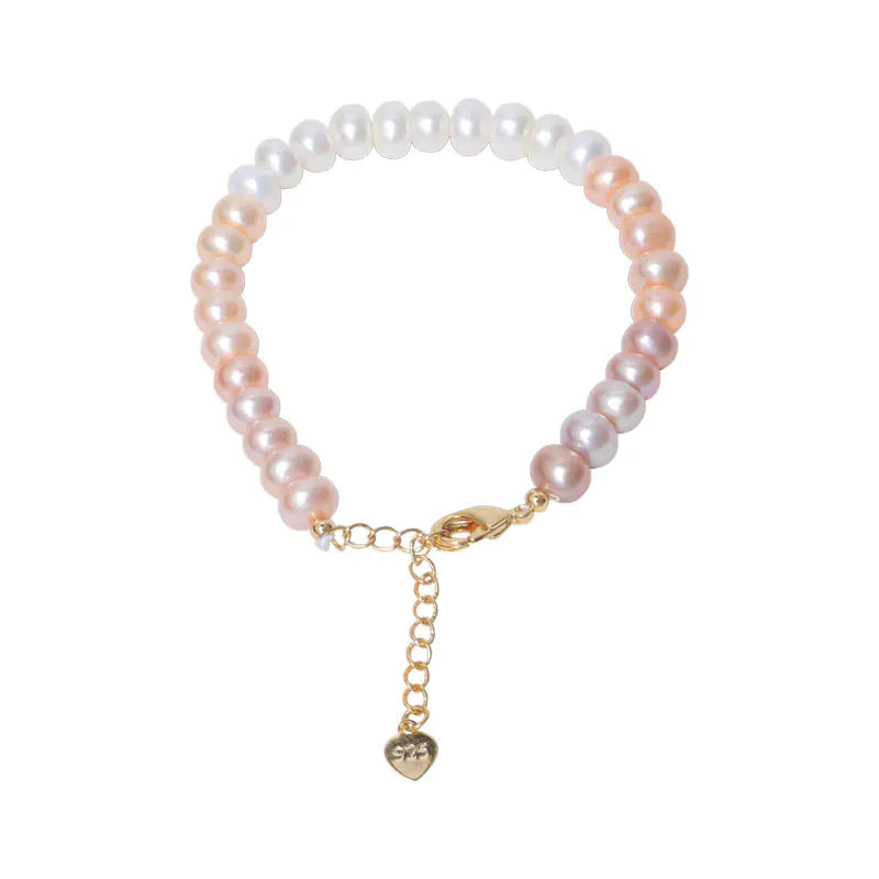 14K Gold-Plated Freshwater Pearl Gradient Bracelet