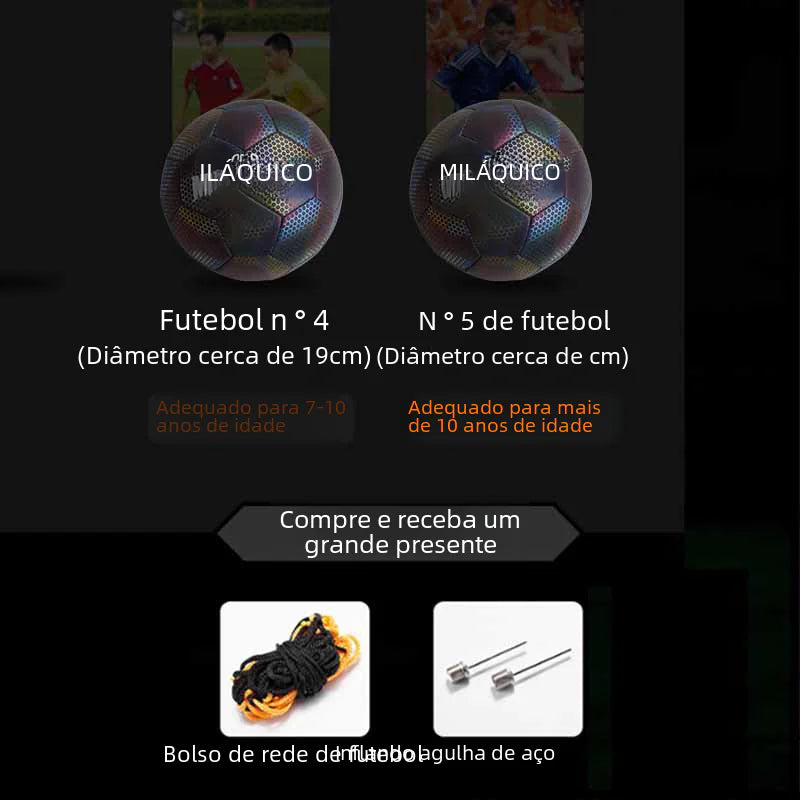 Holographic Reflective Soccer Balls 4 & 5 - Factory Direct