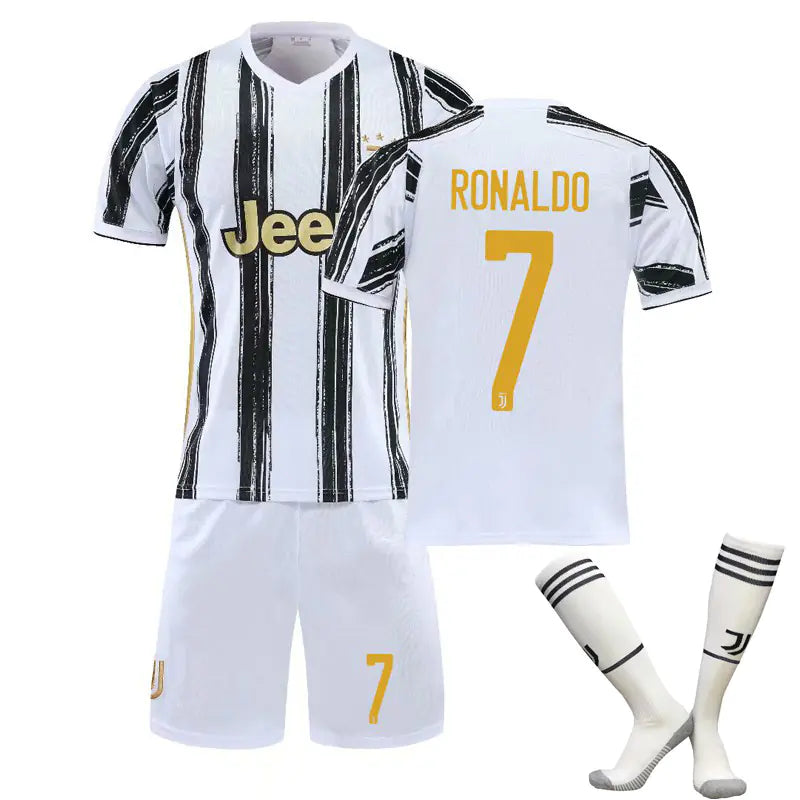 2021 Juventus Home Gold Jersey with Socks, Ronaldo 7