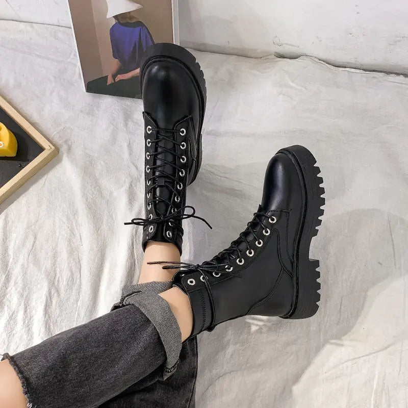 Botas Martin de suela gruesa para mujer (Otoño/Invierno)