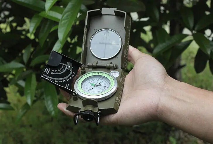 Compass and Inclination Meter with Degree Scale