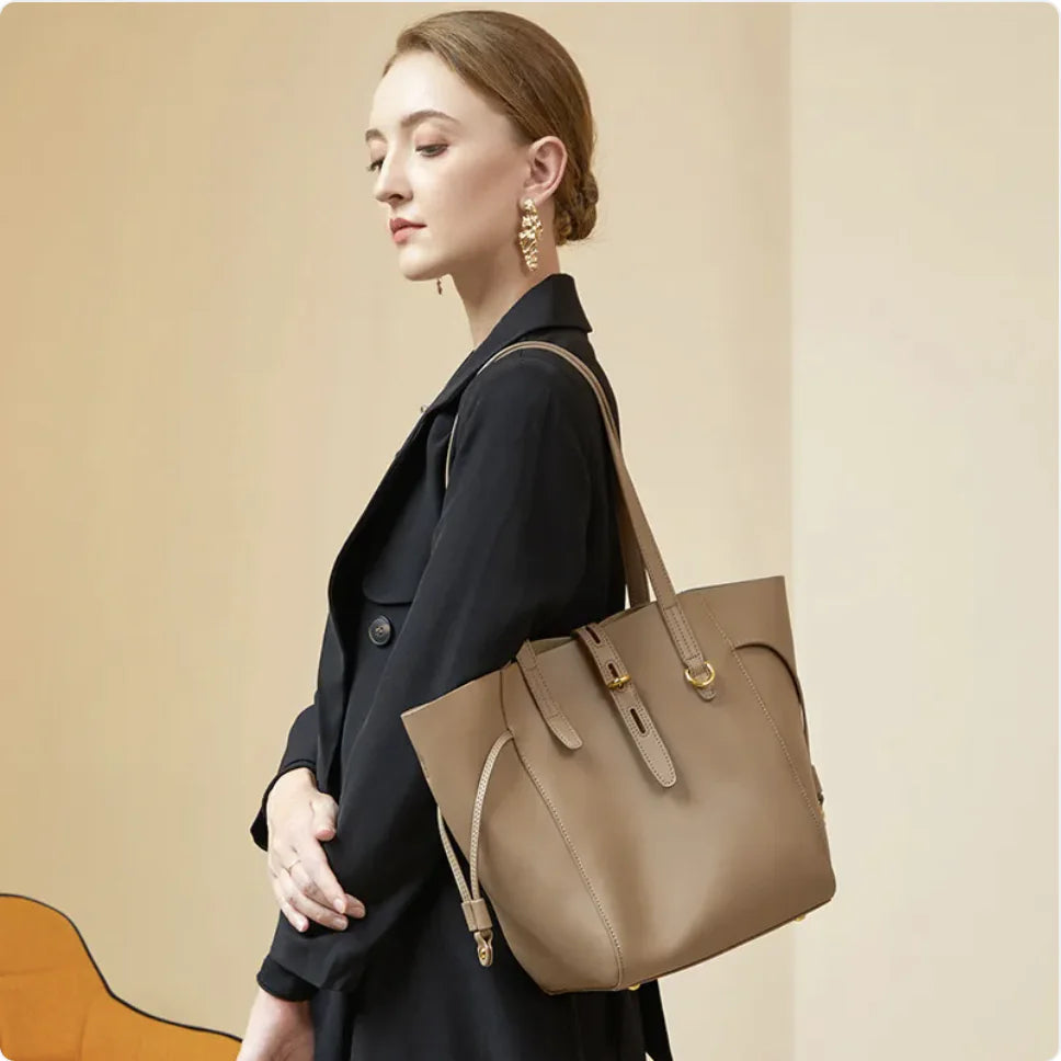 Women's Fashion Leather Shoulder Bag - Versatile Handbag