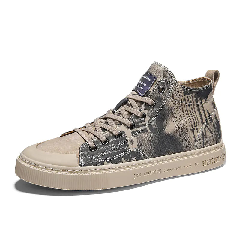 Stylish High-Top Canvas Sneakers for Men (2020)