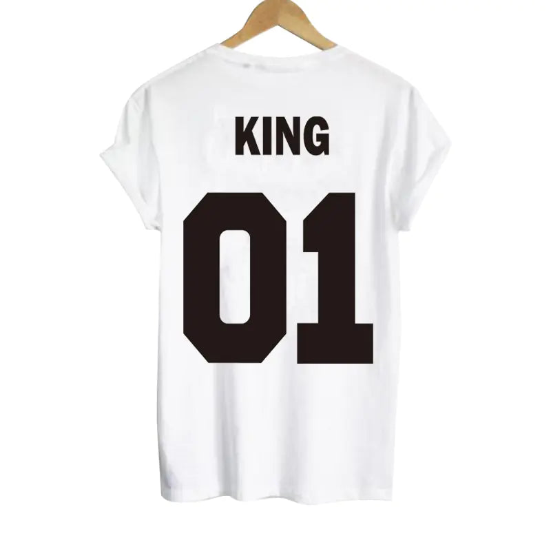 King and Queen Couple Short Sleeve T-Shirts
