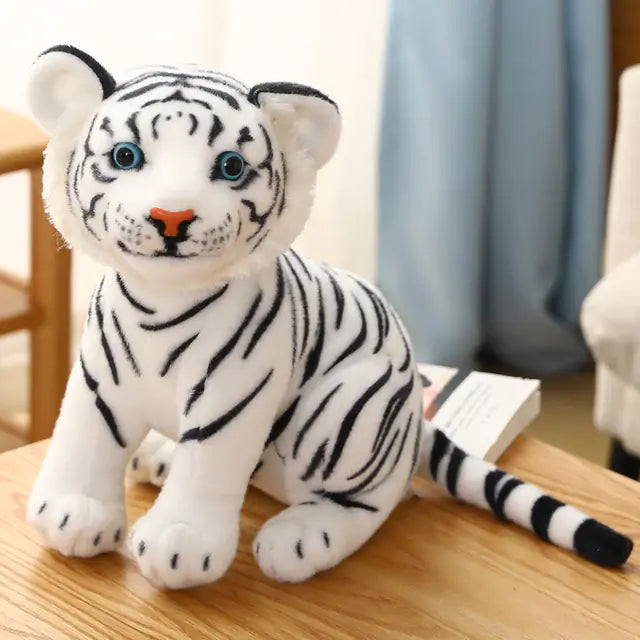 Tiger Plush Stuffed Toy - Soft Forest Animal Pillow