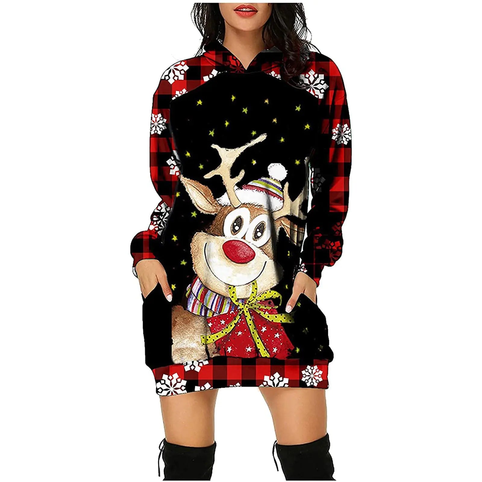 Women's Long Sleeve Sweater Dress