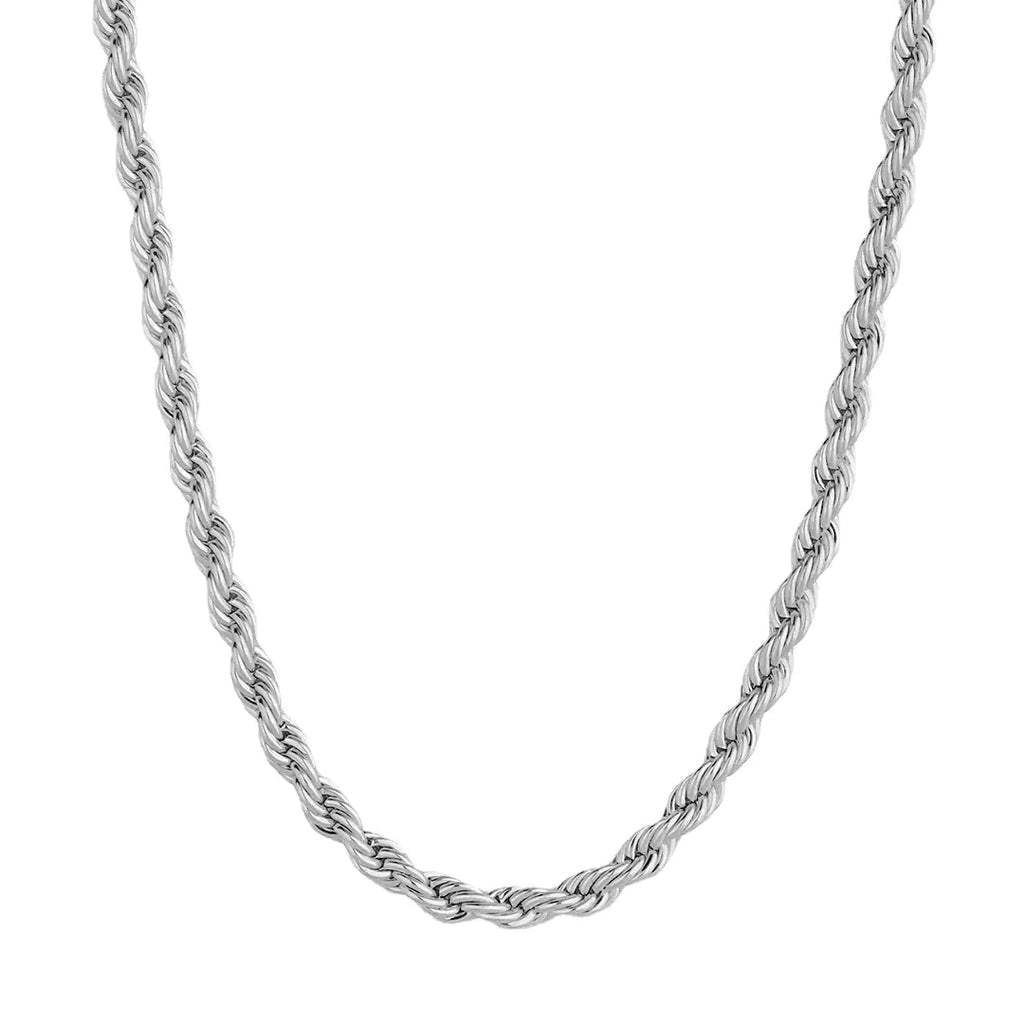 Trendy 18K Gold Plated Stainless Steel Twist Chain Necklace