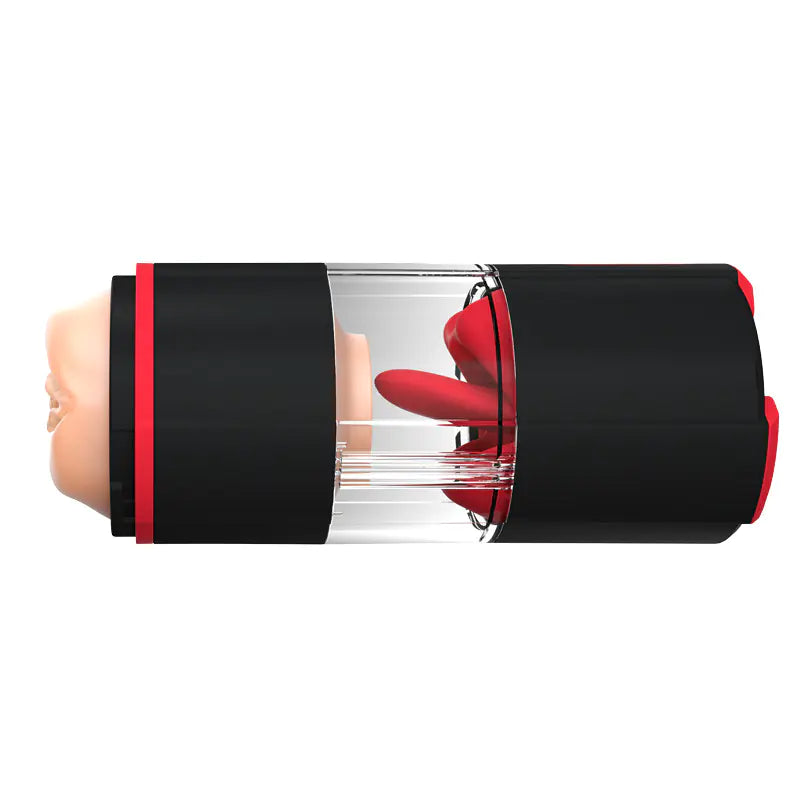 Electric Tongue Vibrating Male Masturbator Cup