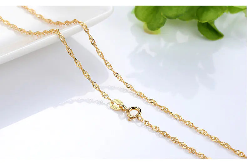 18K Gold Plated Necklace - Choker Style