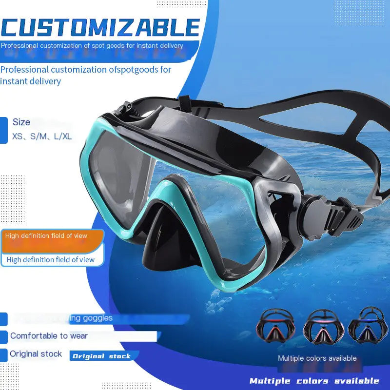 Adult Full Face Snorkel Mask and Breathing Tube Set