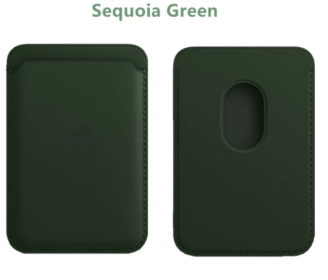Magnetic Leather Card Holder Holder
