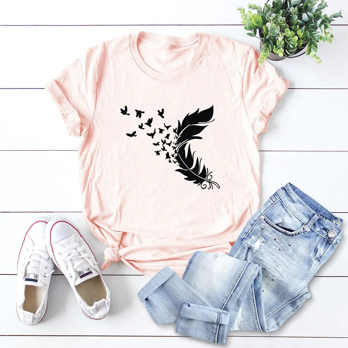 Trendy Women's Cotton T-Shirt