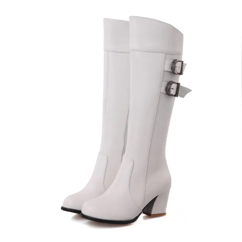 Nuevas botas Martin impermeables de tacón grueso para mujer