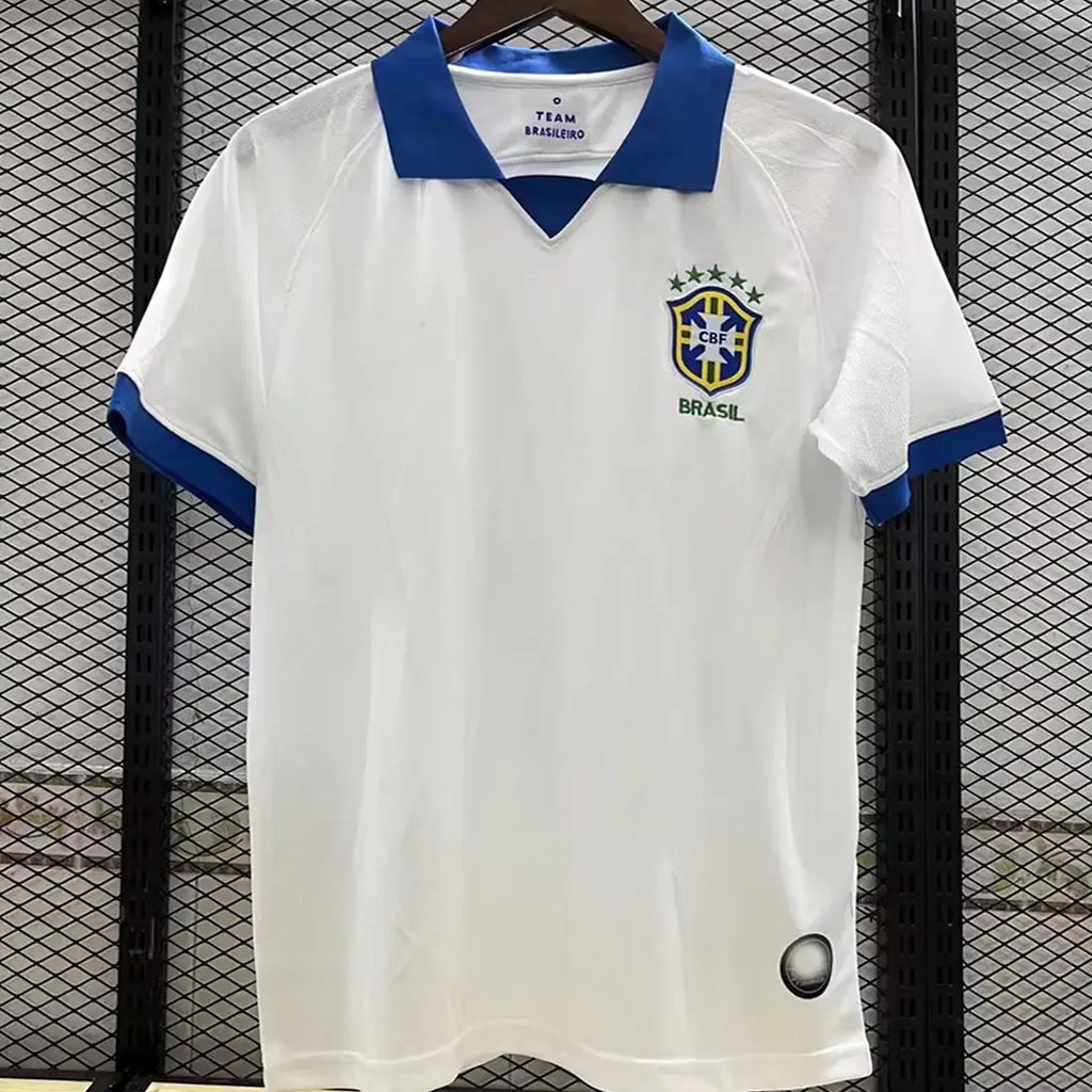 Brazil Away Jersey 19-20 Short Sleeve Adult (White)