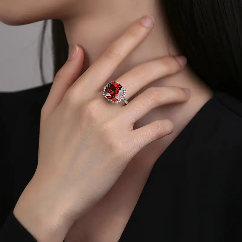 S925 Sterling Silver Ring with 1.25 Carat Diamond