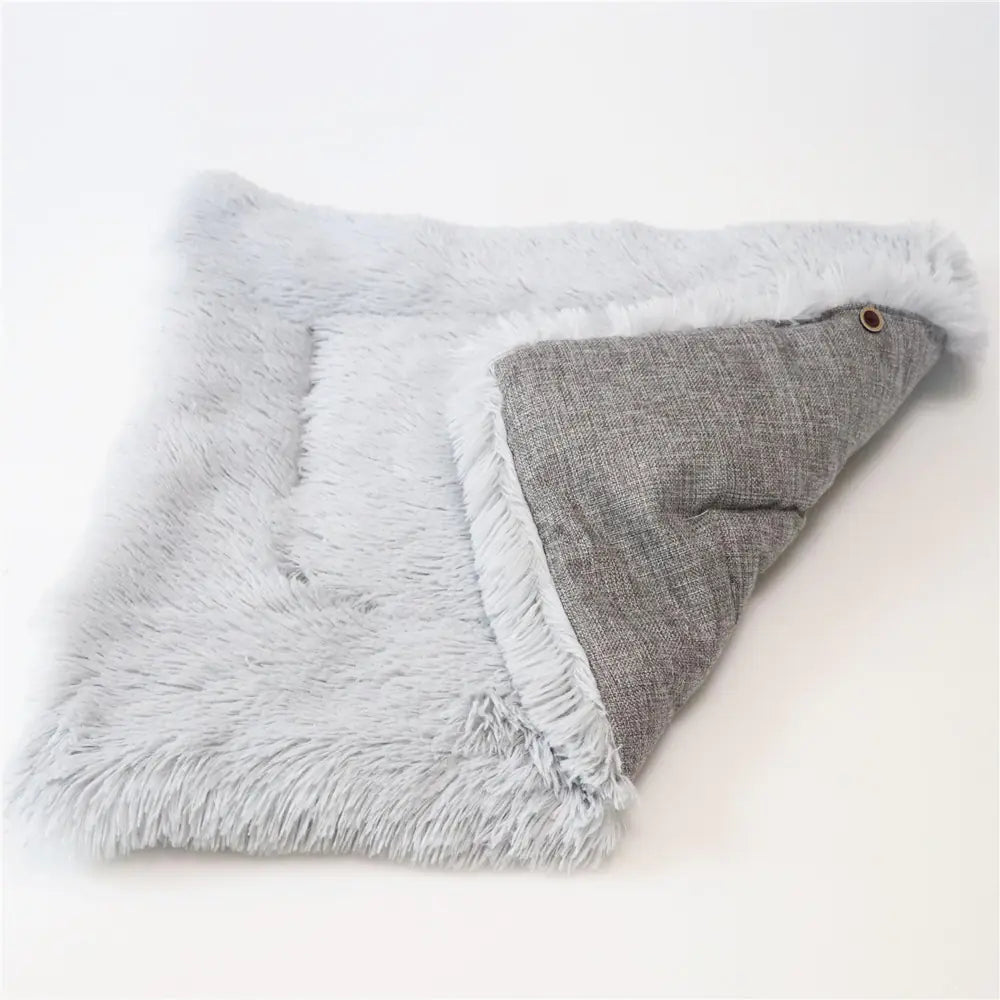 Dual-Use Cat Bed with Sleep Blanket and Tunnel