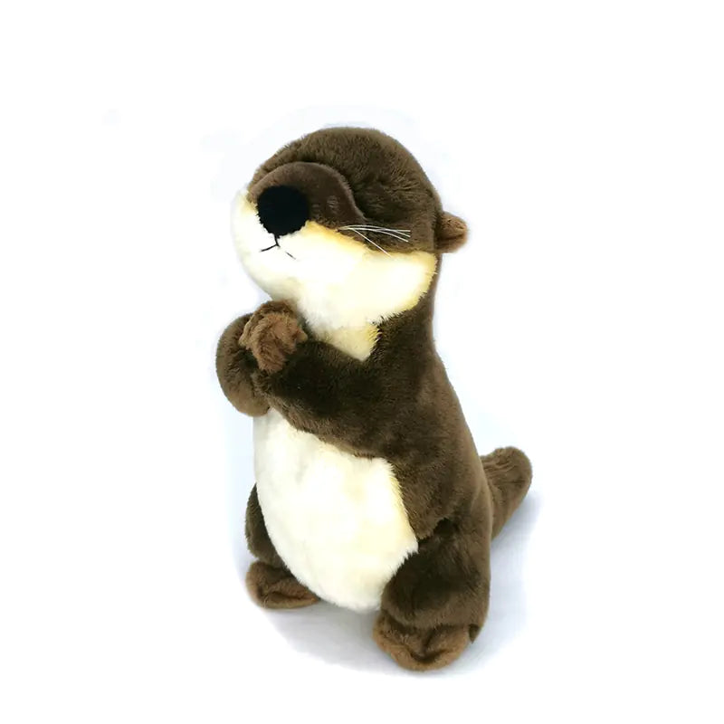 Customizable Plush Otter Mascot with Logo Design