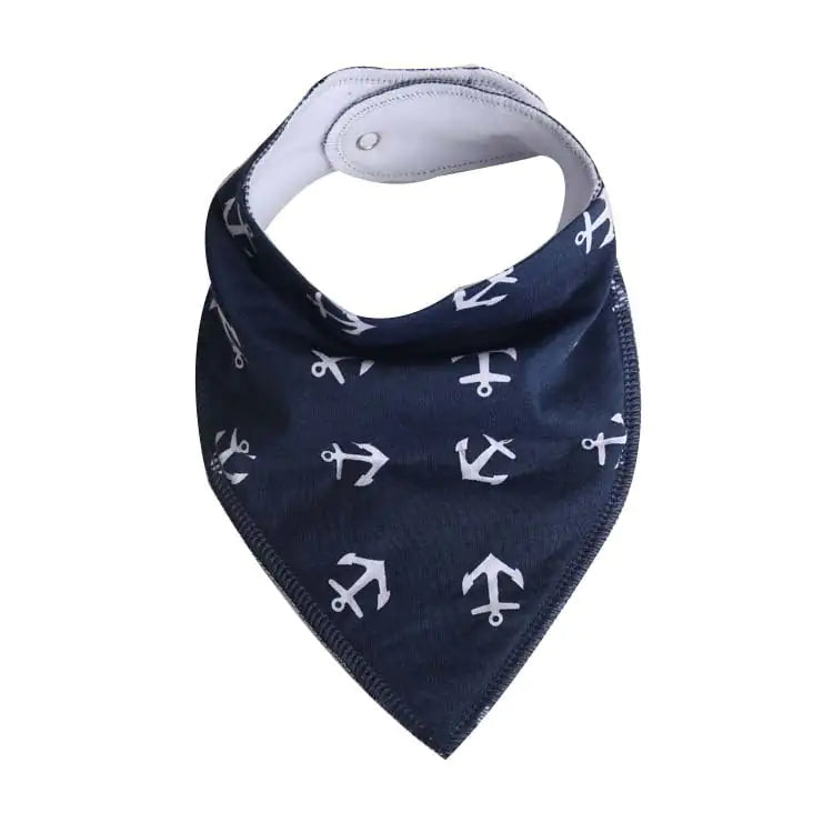 Cotton Cartoon Printed Triangle Scarf Bib