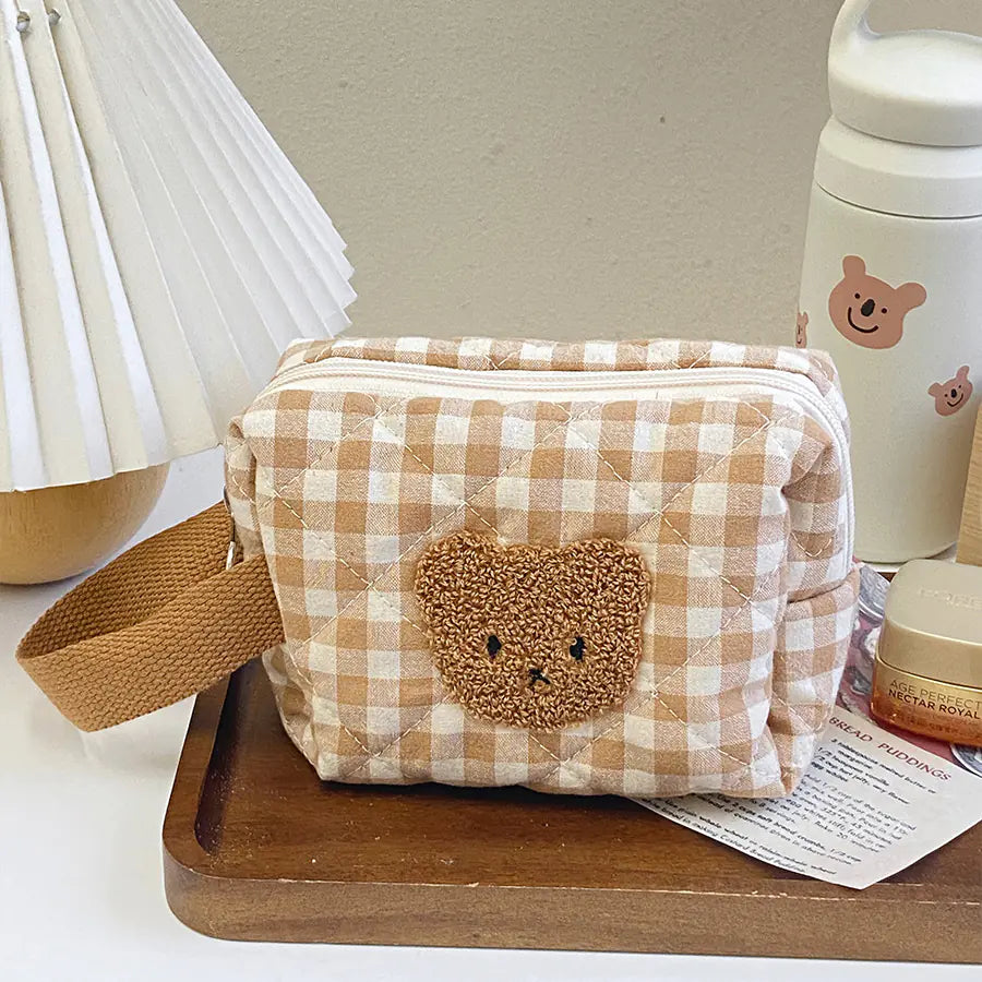 Cute Bear Makeup Pouch - Large Capacity Cosmetic Case