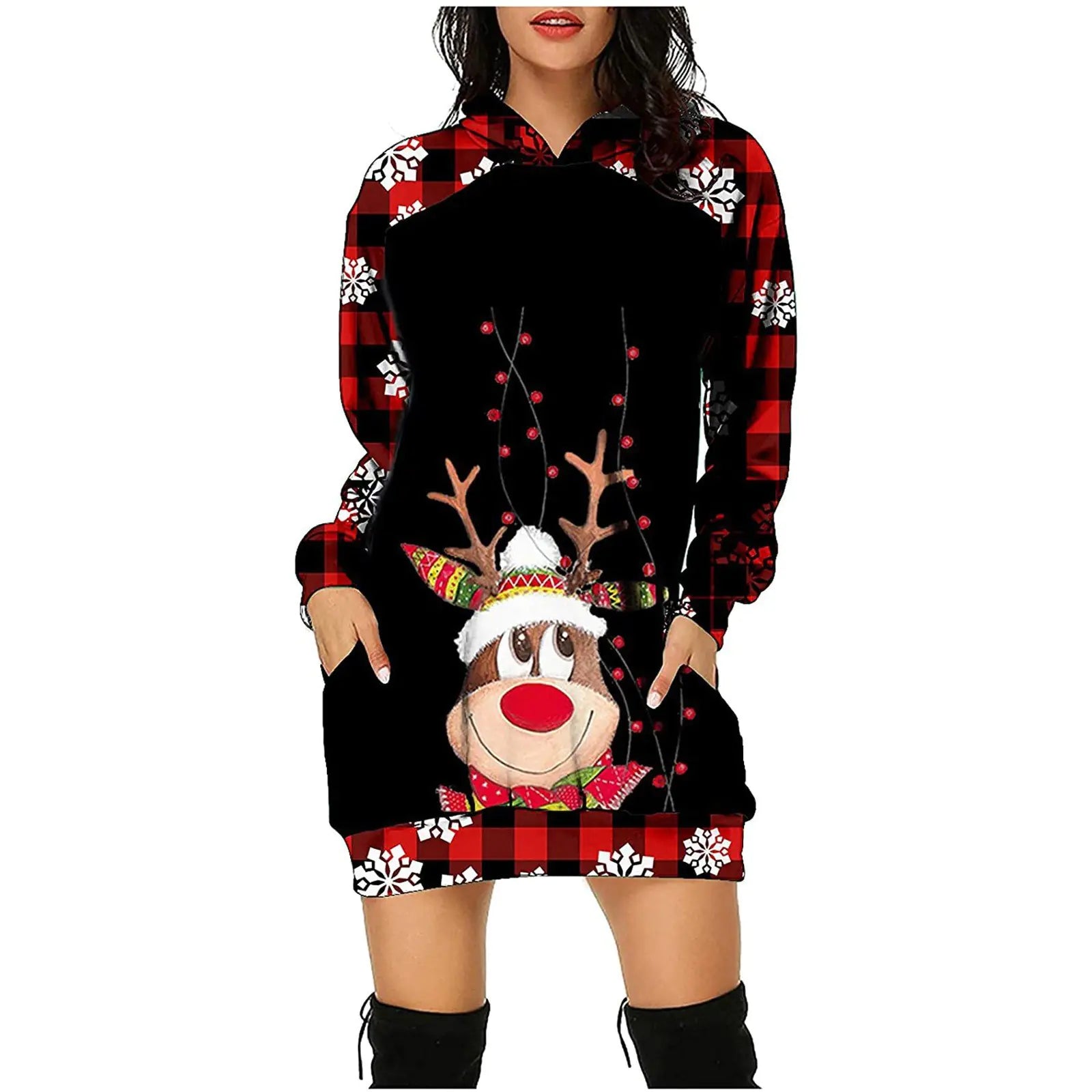 Women's Long Sleeve Sweater Dress