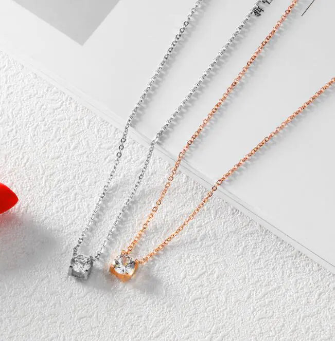 Gold Plated Titanium Steel Choker Necklace