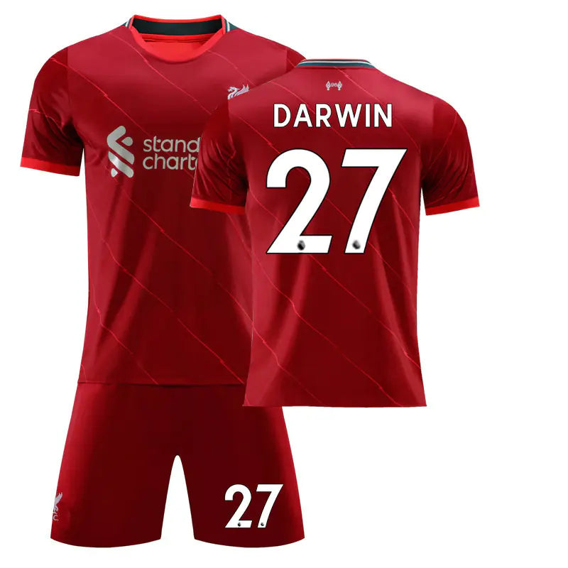 Soccer Jersey Set: Salah 11, Mane 10, Darwin 27