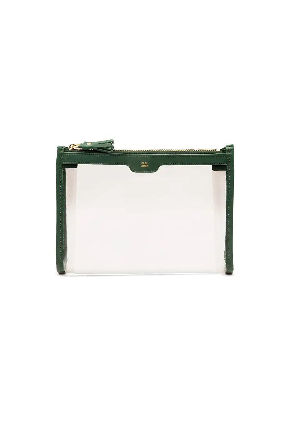 Case Look Women's Green Detailed Transparent Clutch Tina 10