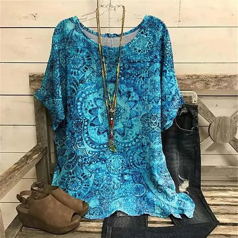 Floral Women's T-Shirt (Casual)