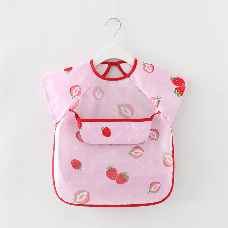 Waterproof Long Sleeve Kids Smock Apron for Eating