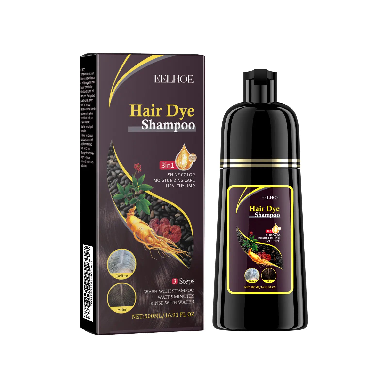 EELHOE Herbal Shampoo with Fo-Ti Essence for Hair Care