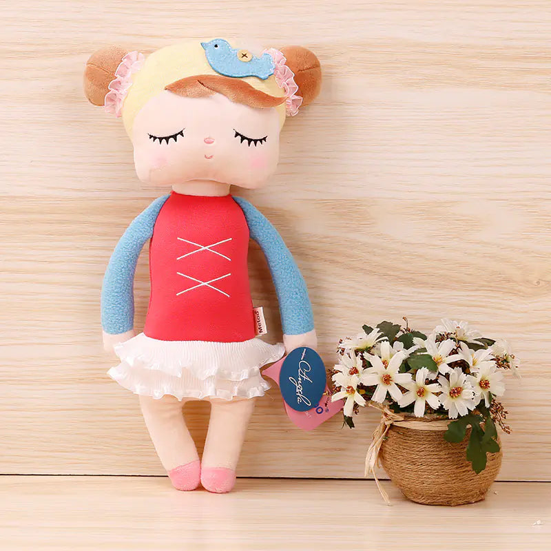 Custom Plush Toy Cute Dress-Up Doll with Cartoon Bag