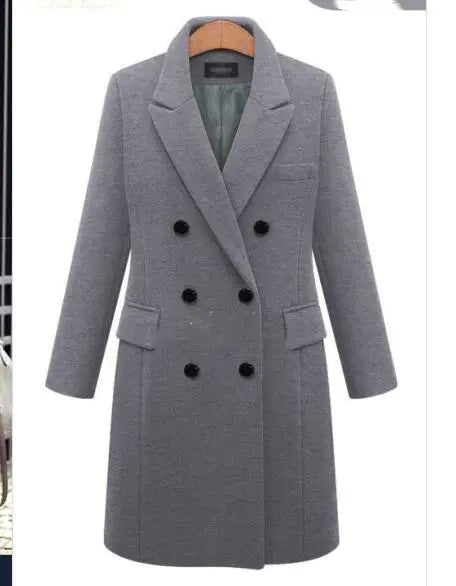 Woolen Coat in Medium Length