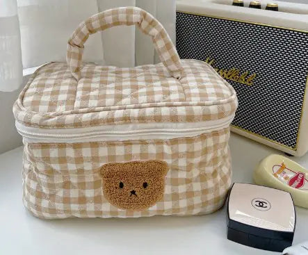 Cute Bear Makeup Pouch - Large Capacity Cosmetic Case