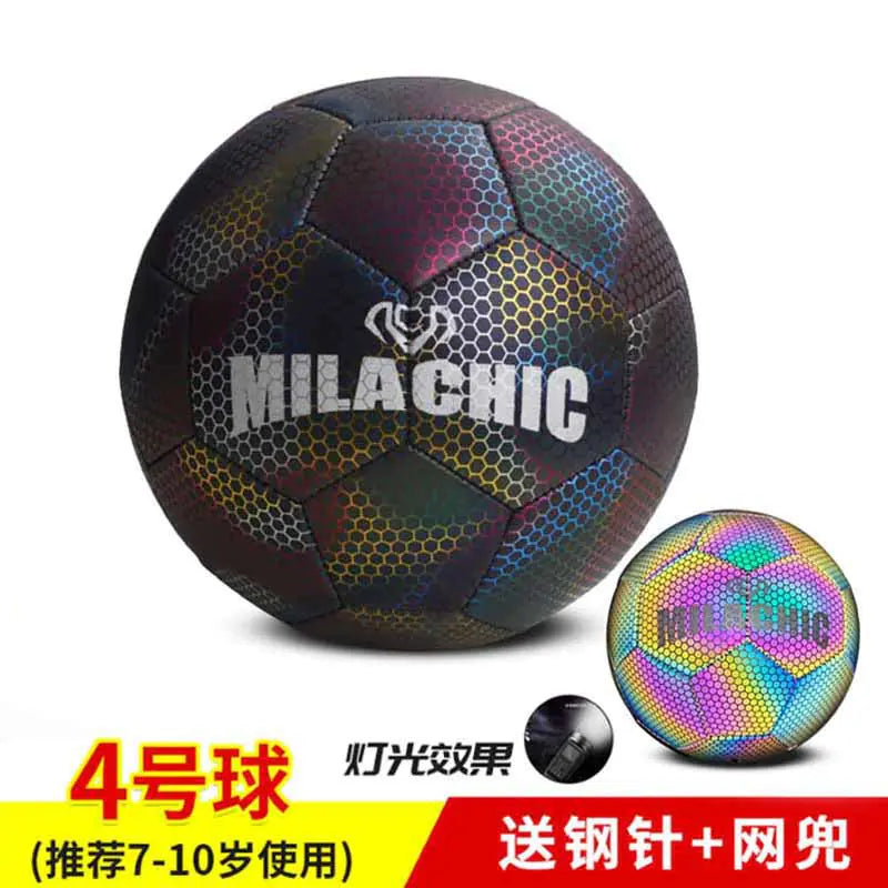 Holographic Reflective Soccer Balls 4 & 5 - Factory Direct