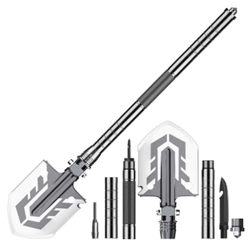 Multifunctional Outdoor Shovel with Fire Starter