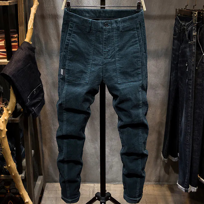 Men's Slim Fit Corduroy Stretch Casual Pants