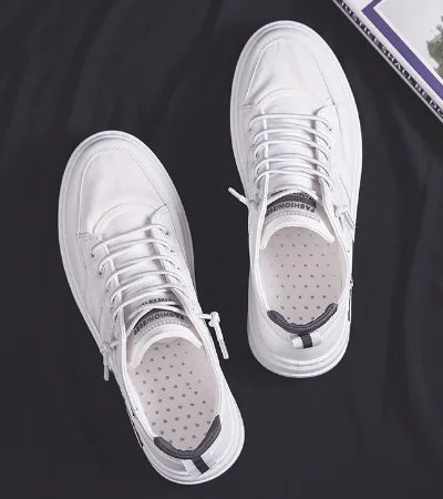 Autumn High-Top Korean Style Canvas Sneakers for Men