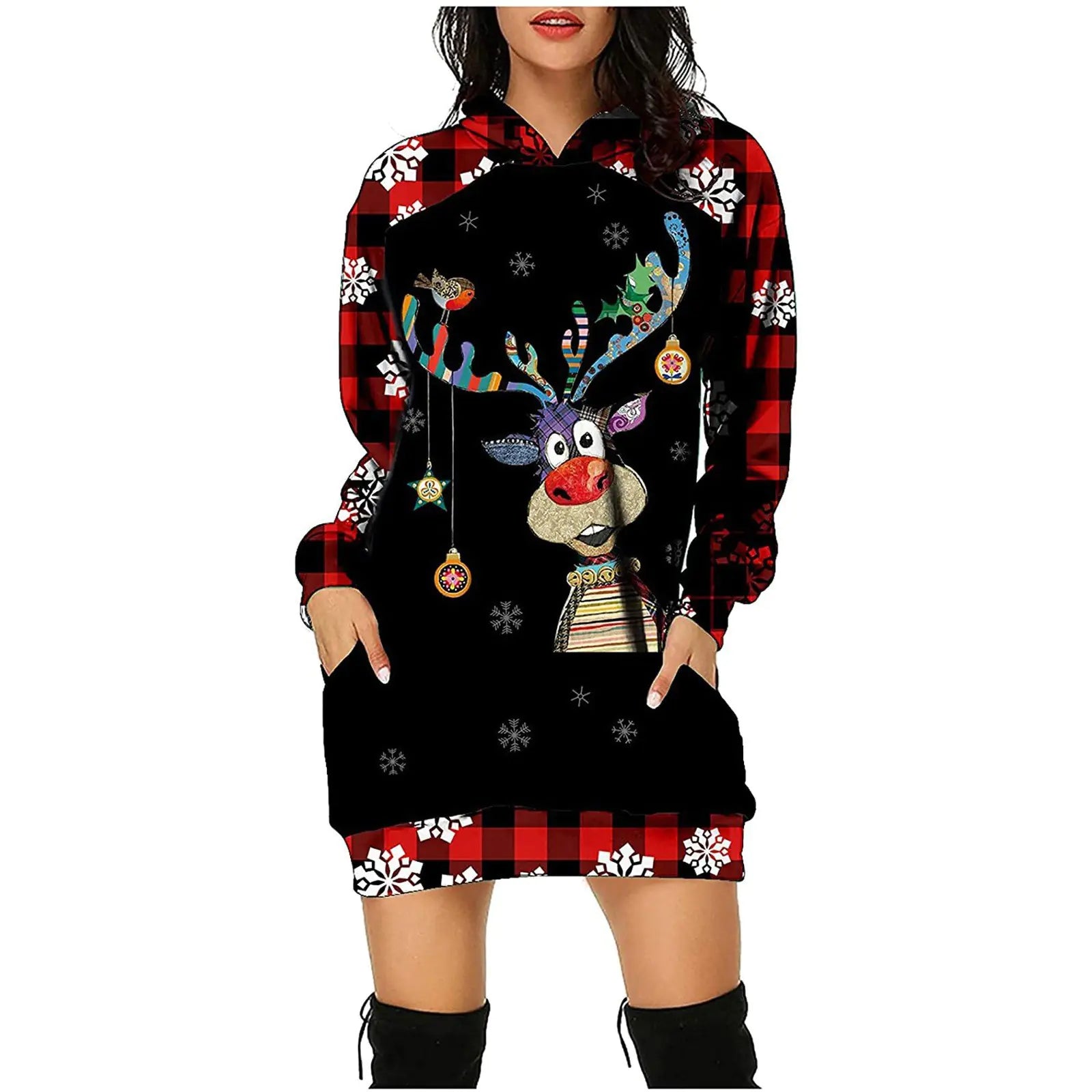 Women's Long Sleeve Sweater Dress