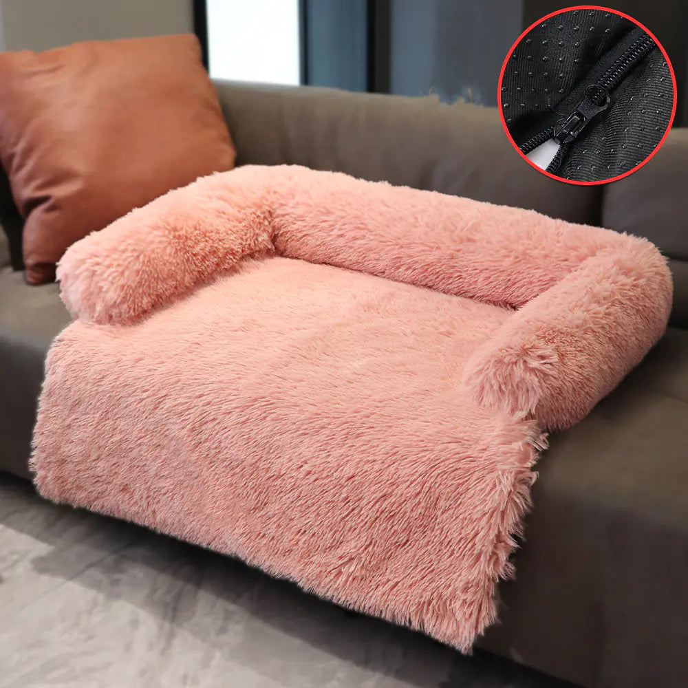 Dual Use Plush Blanket for Pet Kennel and Sofa Bed