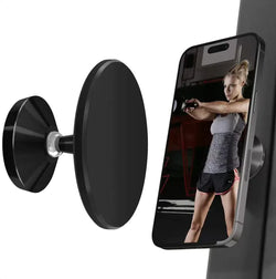 Soporte magnético de aleación de aluminio para teléfono en el gimnasio – Soporte MagSafe para cintas de correr, bicicletas estáticas y más