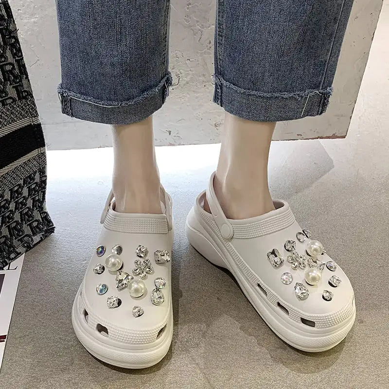 Women's Summer Thick-Soled Baotou Slippers