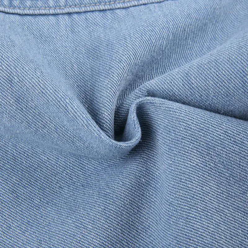 Vintage Wide Leg Denim Cargo Pants for Women