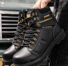 Mid-High Top Male British Style Tooling Boots